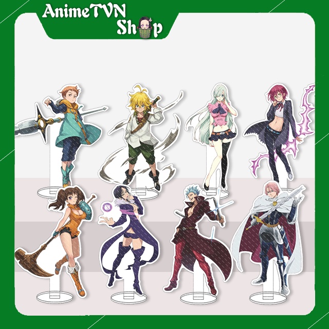 Tượng Mica Standee anime/manga Nanatsu no Taizai (Thất Hình Đại Tội) - Nhựa Cứng Acrylic In nhiều chi tiết sắc nét