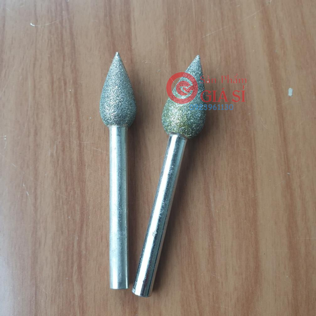 2 mũi mài búp sen mài kim cương cốt 6ly 6x11mm và 6x14mm ❤️freeship❤️