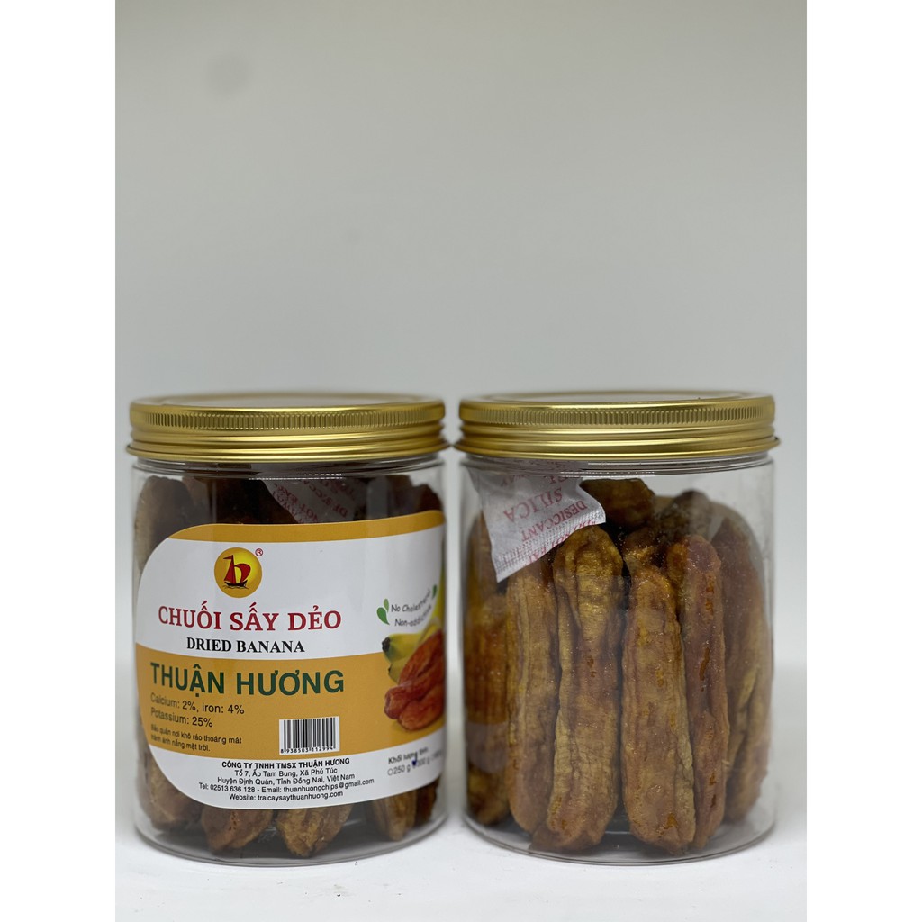 Chuối Sấy Dẻo Thuận Hương - Hủ 300gram