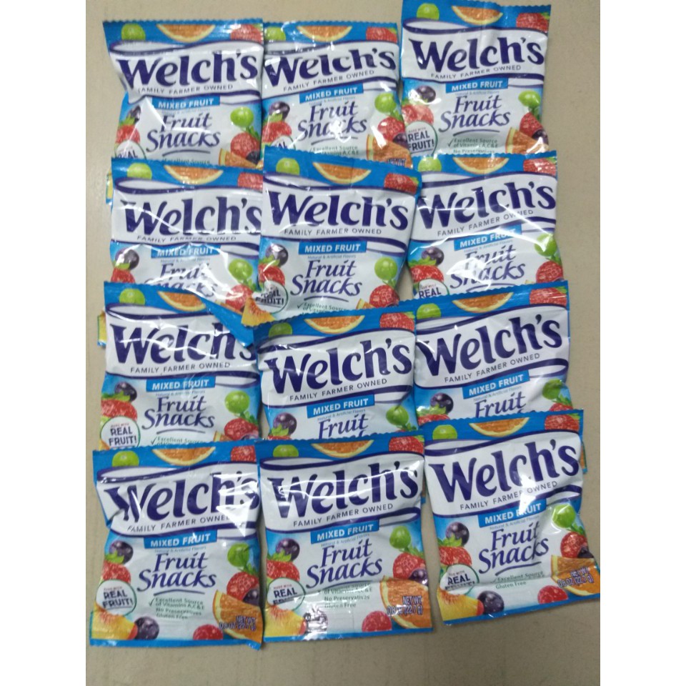 Combo 10 gói - Kẹo dẻo trái cây Welch's Fruit Snacks