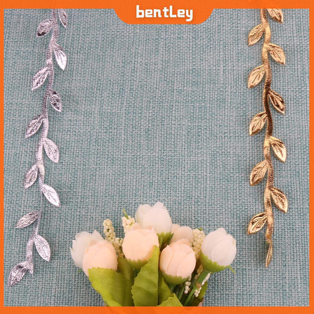 [IN STOCK/BEN] 10m Nature Leaf Artificial Vine Leaves Wedding Decor Gold Silver Foliage