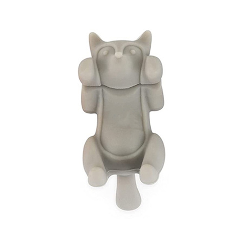 Aoto Bộ 6 Ly Uống Rượu Bằng Silicone Hình Mèo Nằm