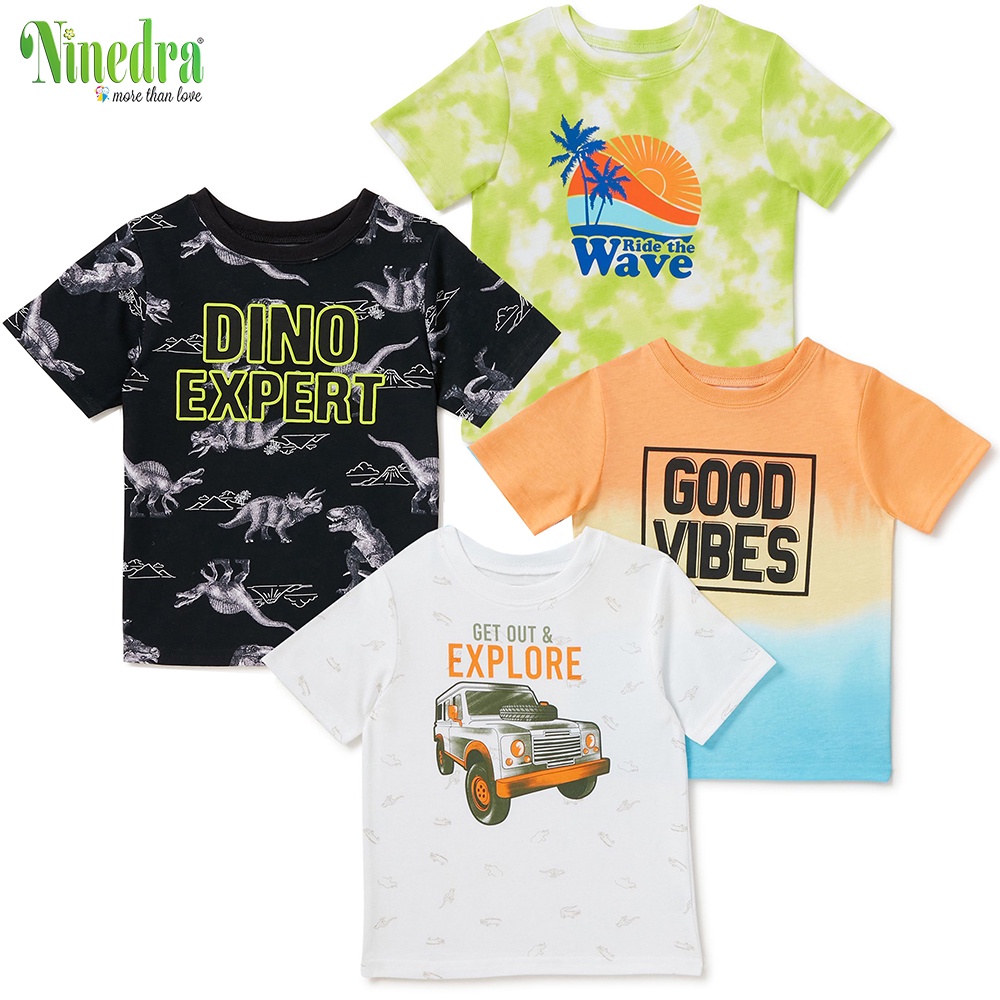 Áo thun bé trai hàng VNXK size 1-5 tuổi