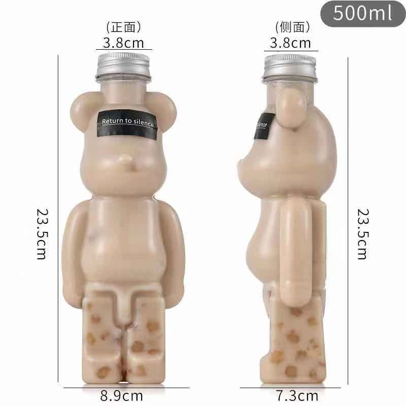 Bình nước cute, chai đựng nước, bearbrick
