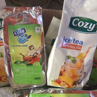 Trà Đào trà chanh cozy hoà tan bao bì mới