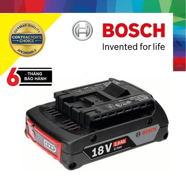 Pin 18V 2.0Ah Bosch 1600A001CG, Pin 18V 1.5Ah Bosch