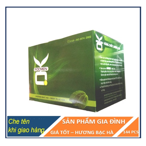 Bao cao su OK bạc hà mát lạnh 144 cái - cho cảm giác thăng hoa Kalyhouse