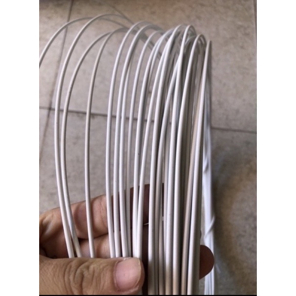 Dây lõi thép bọc nhựa màu trắng  dùng làm dây phơi, uốn cây cảnh ...