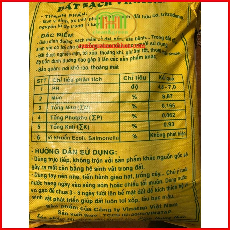 Đất vi sinh trồng cây rau ăn lá, củ, quả, rau gia vị 10kg