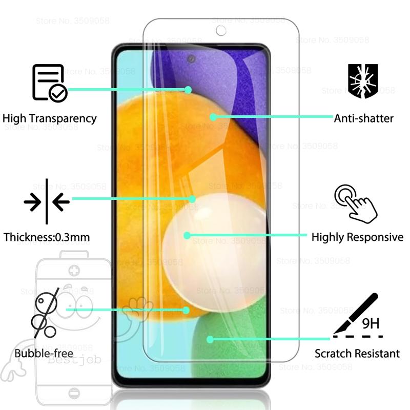 Kính Cường Lực 9h Bảo Vệ Camera Chống Sốc 2 Trong 1 Cho Samsung Galaxy A52 4g / 5g