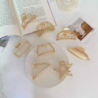 Set kẹp tóc 8 chi tiết siêu xinh mạ vàng
