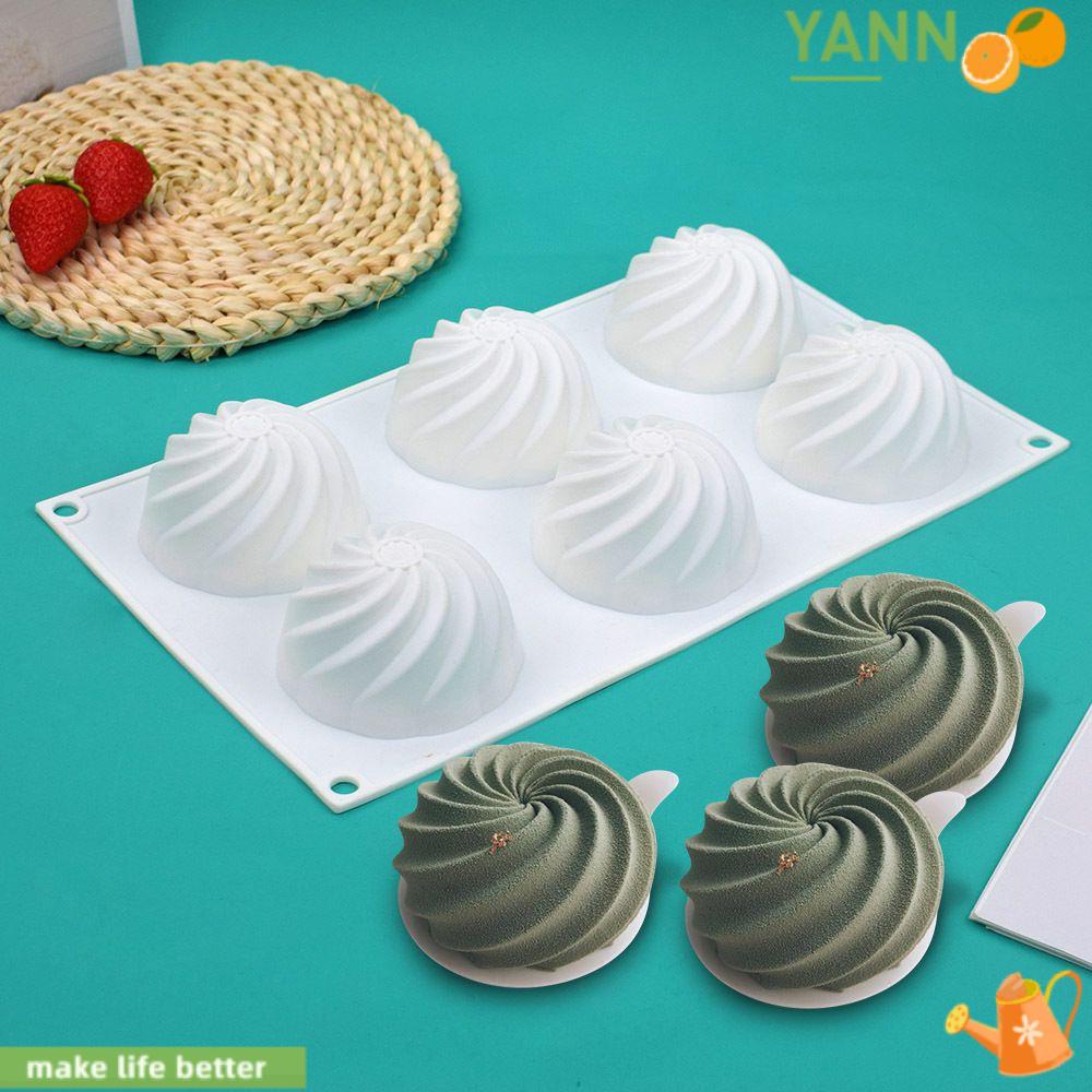 Khuôn Tạo Hình Làm Xà Phòng / Bánh Mousse / Sô Cô La Hình Bán Cầu Xoắn Ốc 3D DIY 1