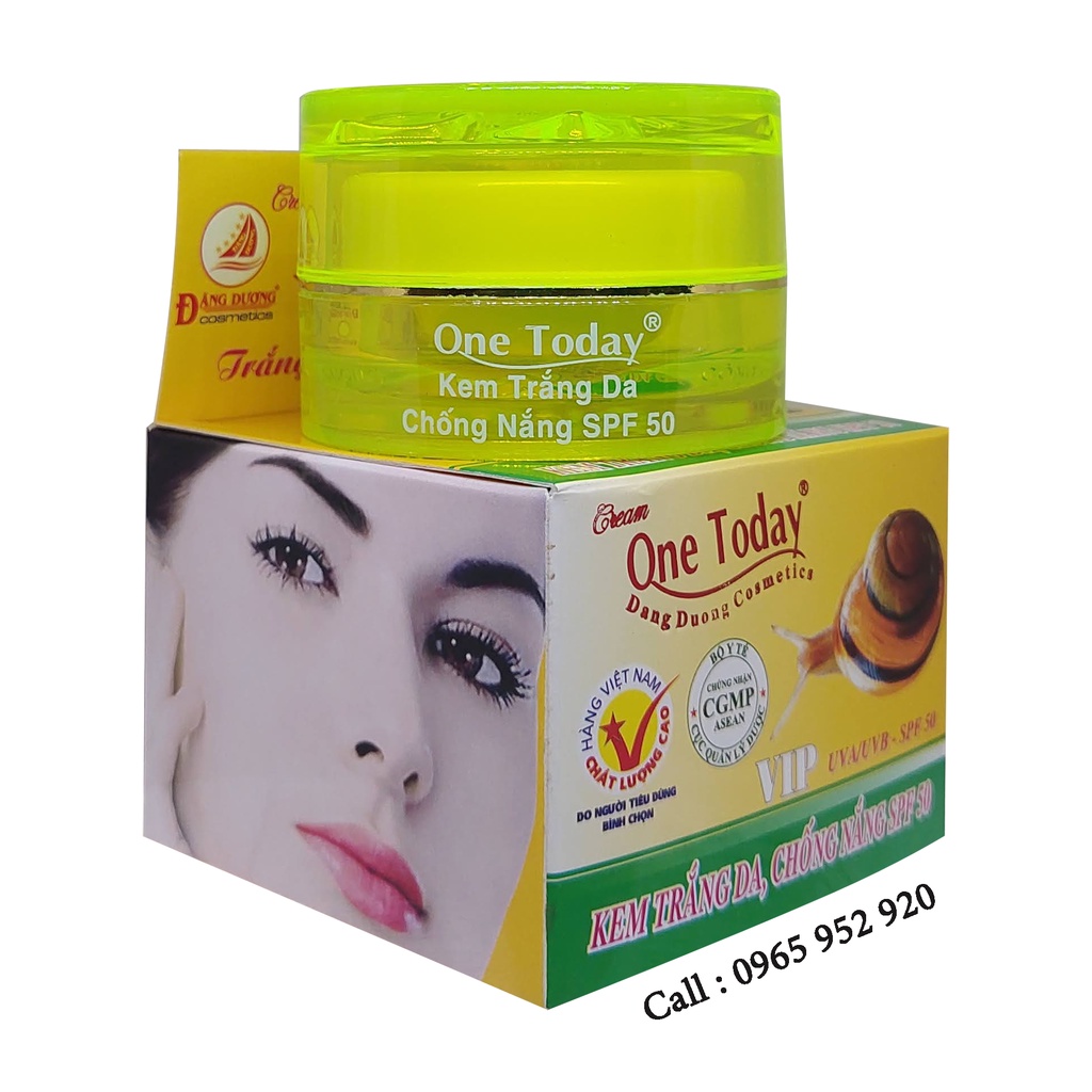 KEM ONE TODAY TRẮNG DA CHỐNG NẮNG SPF 50 CAO CẤP VIP 15G - MỸ PHẨM ĐĂNG DƯƠNG