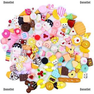 Set 10 mô hình đồ chơi bánh donut mini xinh xắn