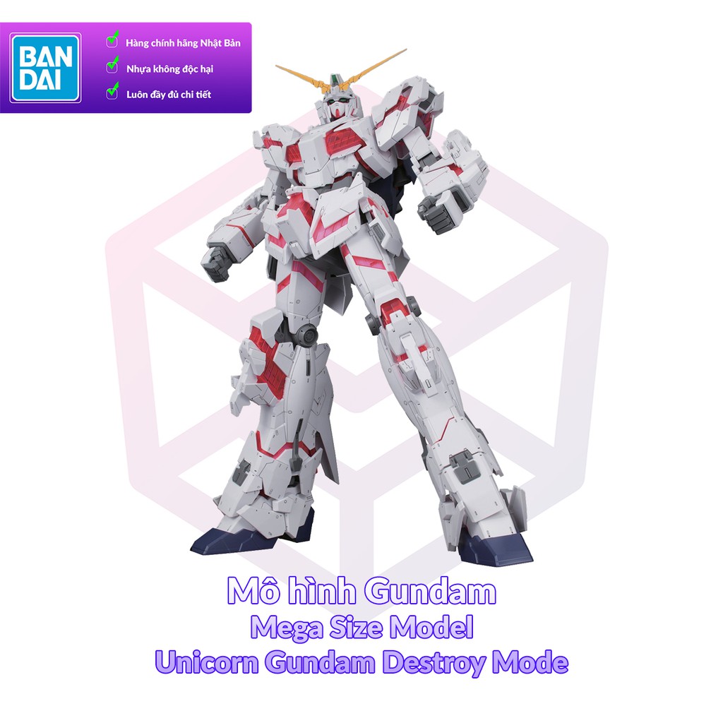 Mô hình Gundam Bandai Mega Size Model Unicorn Gundam Destroy Mode 1/48 UC