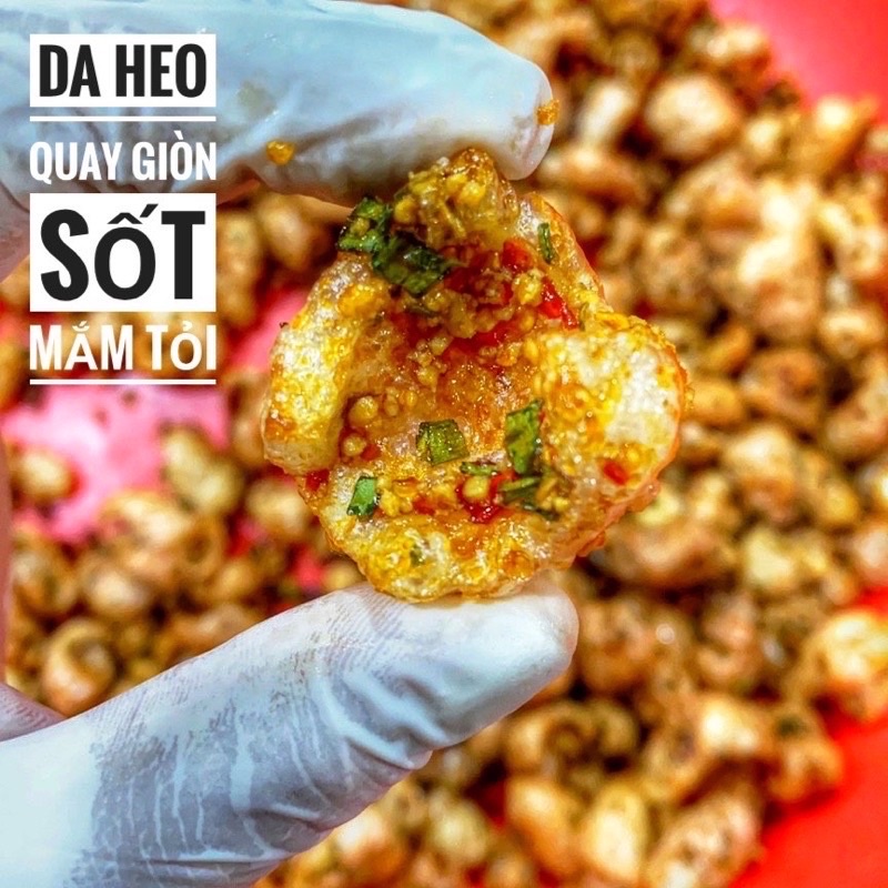 [SẴN] Da Heo Quay giòn Sốt Mắm Hành Tỏi Ớt 180gram