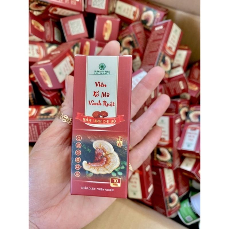 Viên Xổ Mỡ Vành Ruột Nấm Linh Chi Đỏ Chính Hãng