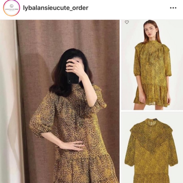 Váy da báo 0390/962 +2%shopee