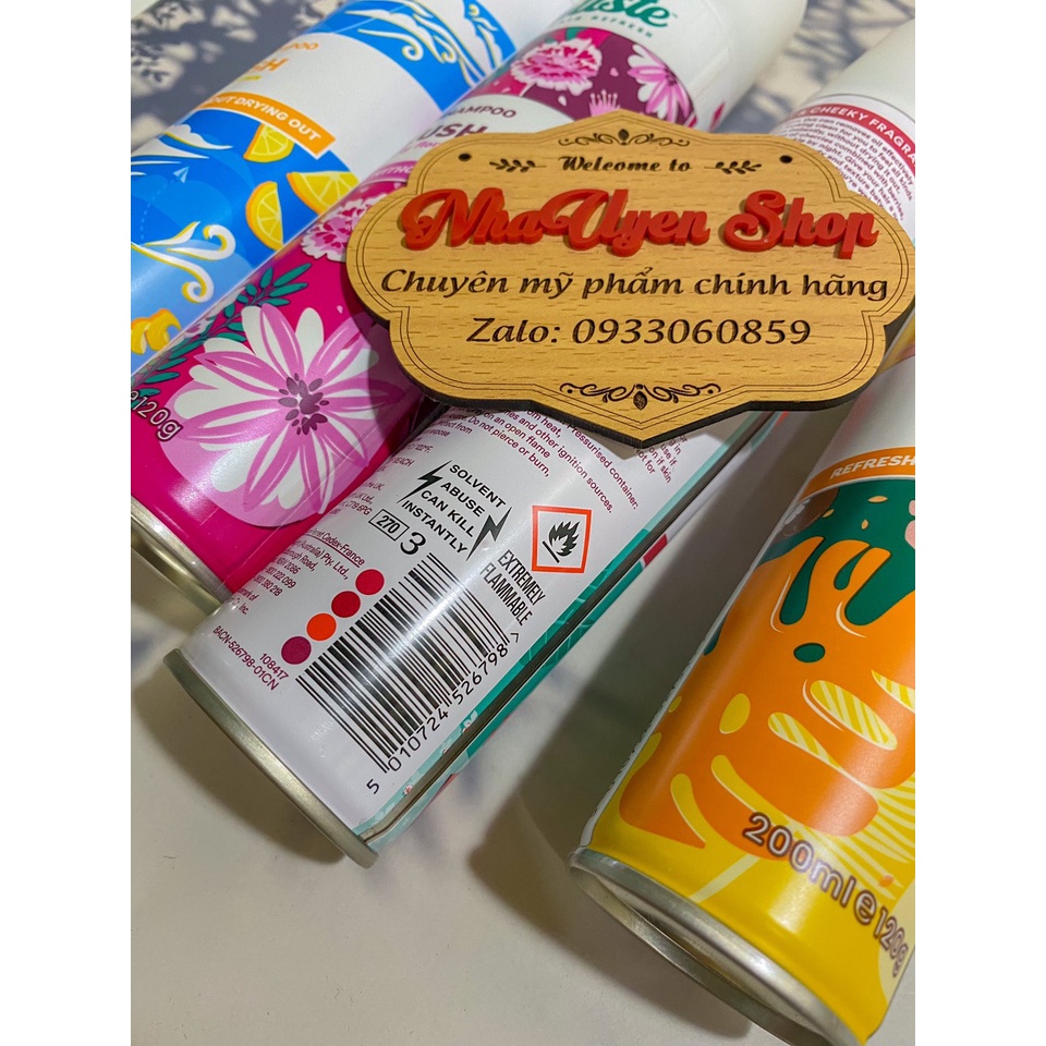 Dầu gội khô BATISTE 200ml giúp tóc mêm mượt hết ngứa