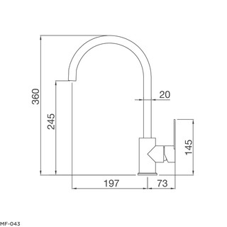 VÒI RỬA CHÉN MALLOCA MF-043
