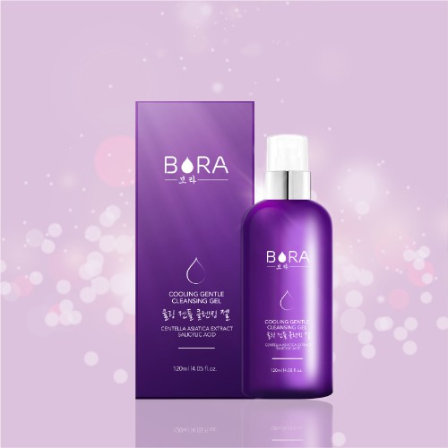 Sữa Rửa Mặt Thanh Nhiệt BORA COOLING GENTLE CLEANSING pH 5.5 Sạch Sâu Ngừa Mụn Chai 120ml