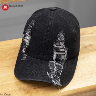 NÓN KẾT JEANS RÁCH BỤI BẶM