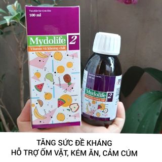 Mydolife 2 bổ sung vitamin và khoáng chất tăng sức đề kháng 100ml