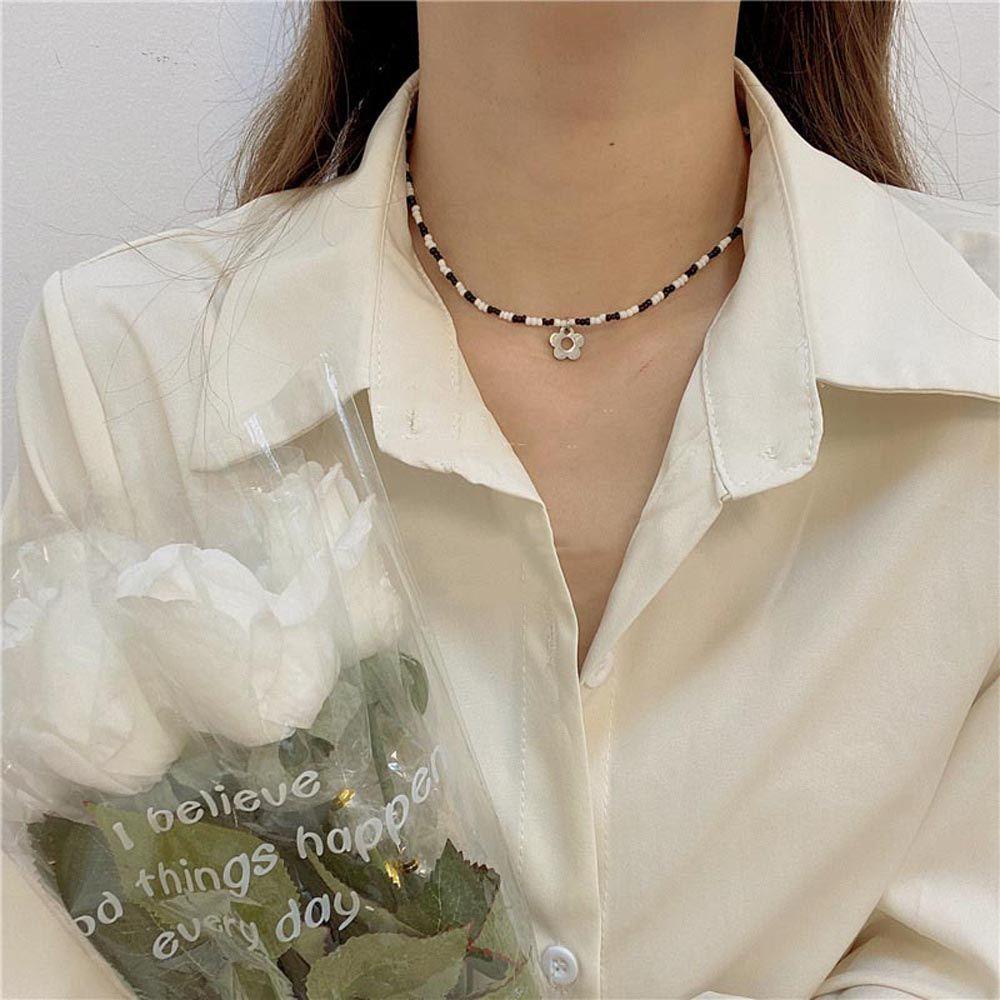 FORBETTER Dây Chuyền Mặt Hoa Tulip Phong Cách Vintage Hàn Quốc