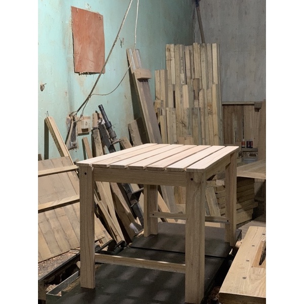 bàn pallet gỗ tự nhiên / 80x50 cao 50
