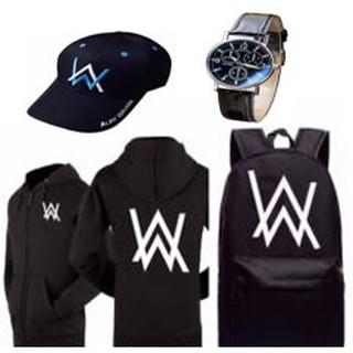 combo balo alan walker + áo khoác +nón tặng đồng hồ cao cấp