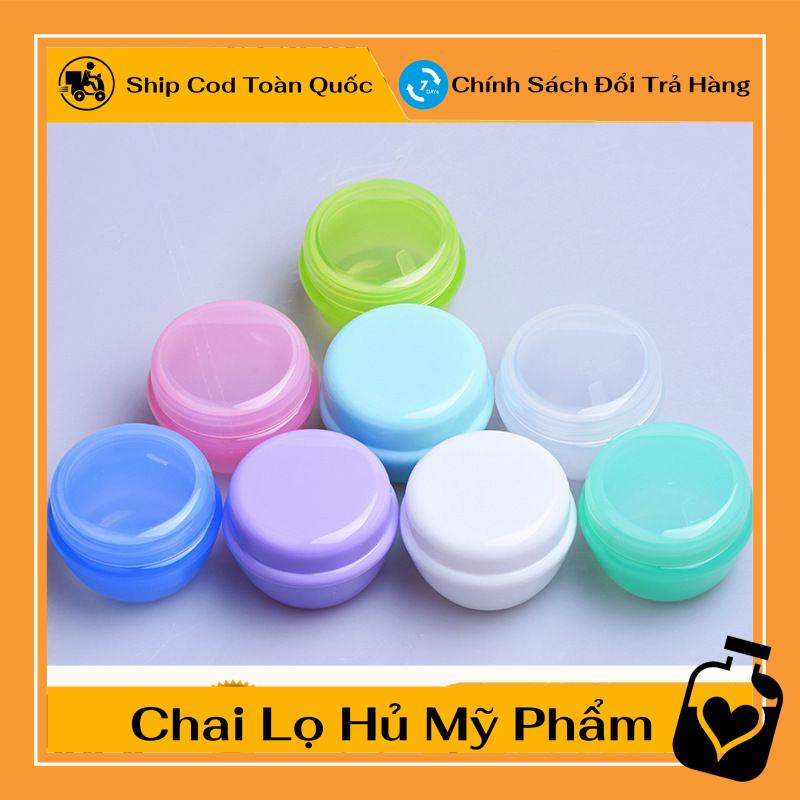 Hủ Đựng Kem ❤ Hũ nhựa đựng kem Face 20g , Hũ Nấm chiết mỹ phẩm , , phụ kiện du lịch