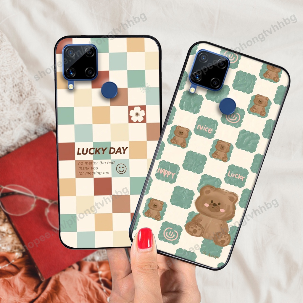Ốp lưng Realme C12 / Realme C15 / Realme C17 / Realme 7I in trái tim gấu thể thao cực bền giá rẻ
