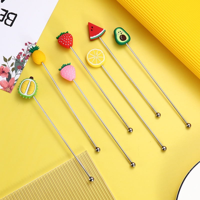 Muỗng/nĩa bằng thép không gỉ dễ thương chống ăn mòn tiện dụng cho nhà bếp