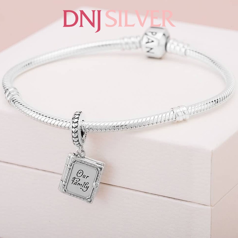 Charm bạc 925 cao cấp, hàng chuẩn bạc - Charm Family Book thích hợp để mix vòng tay charm - DN324