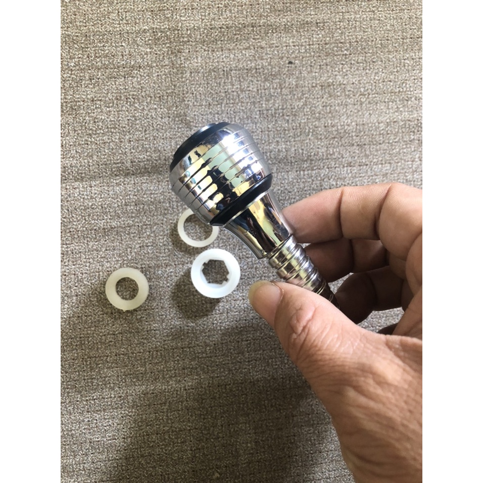 Đầu vòi nước tăng áp tăng áp dòng nước lên tới gấp 2 đến 3 lần bình thường dựa vào nguyên lý đặc biệt