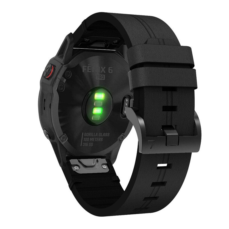 Dây Đeo Bằng Da 20mm 22mm 26mm Cho Garmin Fenix 5/6 Pro Fenix 5s plus Fenix 6X 3HR Forerunner 935/945
