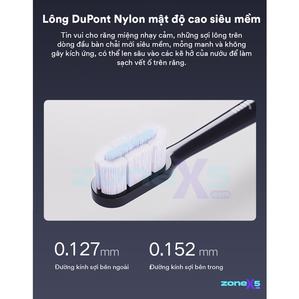 Đầu bàn chải thay thế cho bàn chải điện Xiaomi Mijia T100, T200, T300, T500, T700