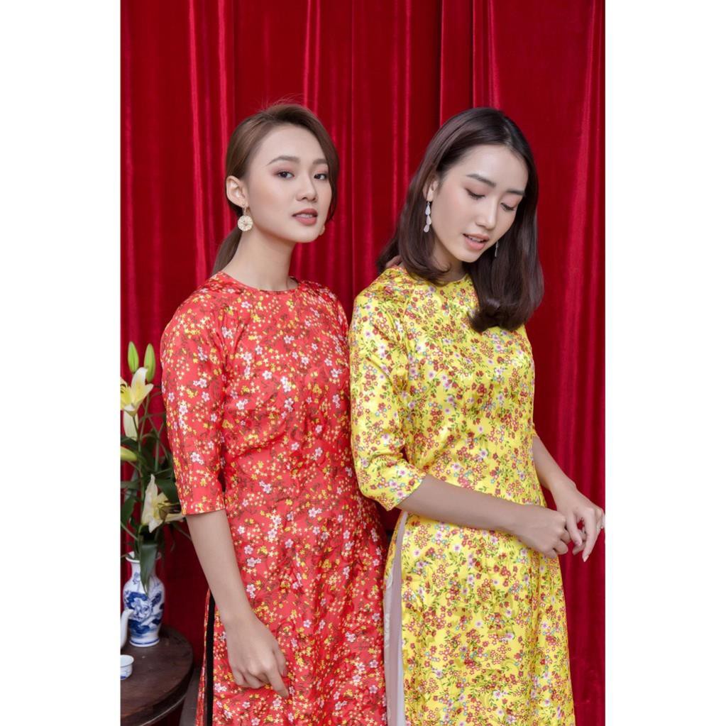 Áo Dài Nữ, Áo Dài Hoa Nhí May Sẳn Chất Gấm Cao Cấp, Hàng Thiết Kế, Form Dáng Chuẩn Giúp Tôn Lên Vẻ Đẹp Của Phái Đẹp. | BigBuy360 - bigbuy360.vn
