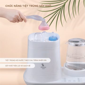 [Bảo hành 1 năm] Máy đun nước, tiệt trùng và sấy khô MOAZ BÉBÉ MB – 018