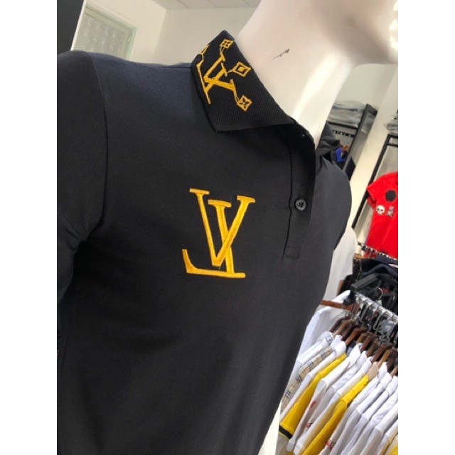 Áo thun nam cổ trụ_áo thun nam cổ bẻ thêu logo ( Chất cotton 100% thoáng mát) | BigBuy360 - bigbuy360.vn