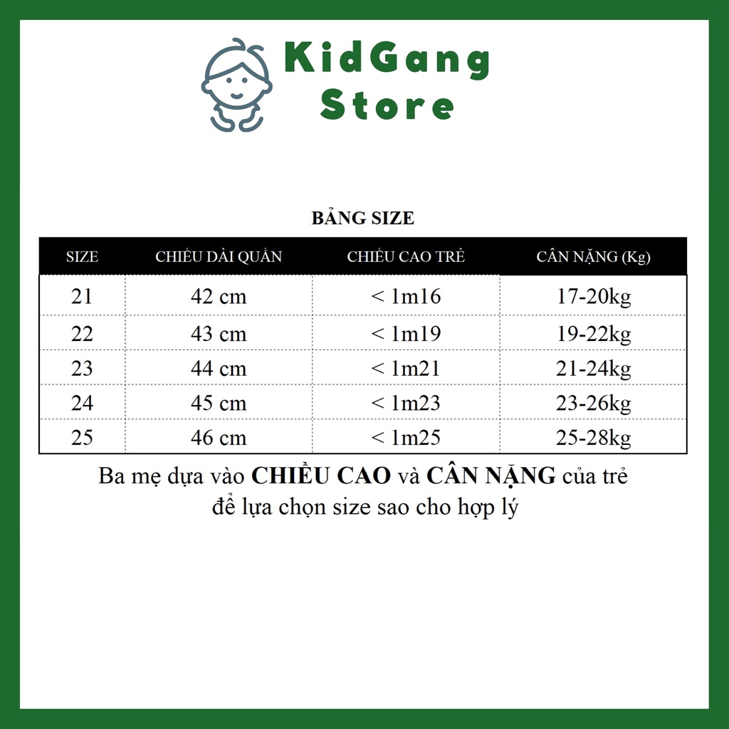 Quần jean bé trai KIDGANG mẫu quần short bé trai vải mềm, co giãn Trơn Đen size 17-28kg