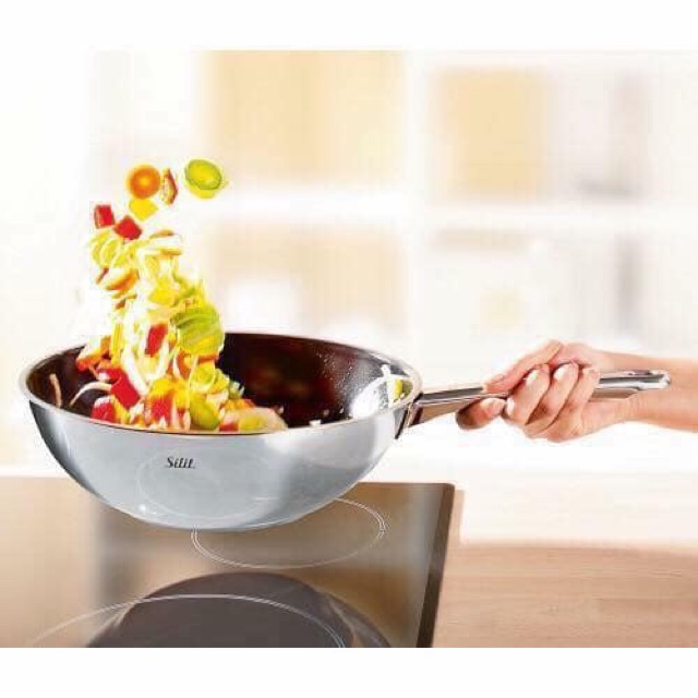 HÀNG ĐỨC🇩🇪CHẢO SÂU LÒNG SILIT WUHAN 28cm CHÍNH HÃNG TỪ ĐỨC- CHỐNG DÍNH CAO CẤP AN TOÀN CHO SỨC KHOẺ