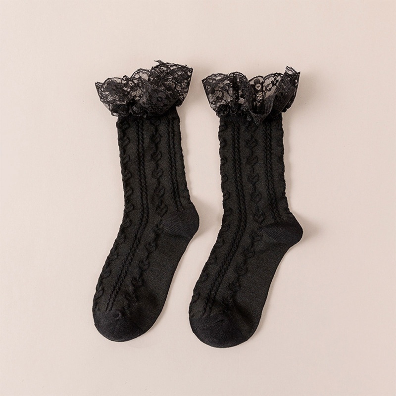 Xixi Vớ Ren Hoa Xếp Nếp Phong Cách Lolita Nhật Bản Cho Nữ