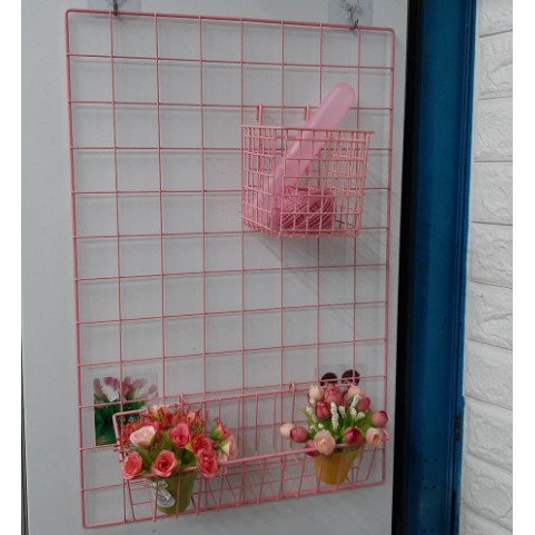 Lưới sắt mầu hồng cao cấp 40 x 60cm