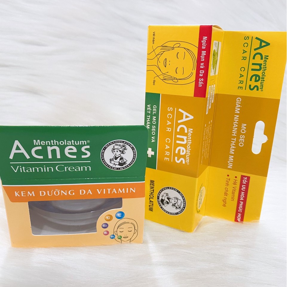 Combo Acnes Sáng Da, Mờ Sẹo, Mờ Vết Thâm (Sữa rửa mặt/gel mờ sẹo/kem dưỡng)