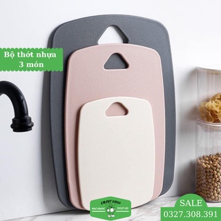 Bộ thớt nhựa 3 món kháng khuẩn