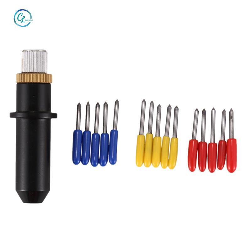 Bộ 16 lưỡi phay khắc và giá đỡ phay Mimaki 30/ 45/ 60 độ