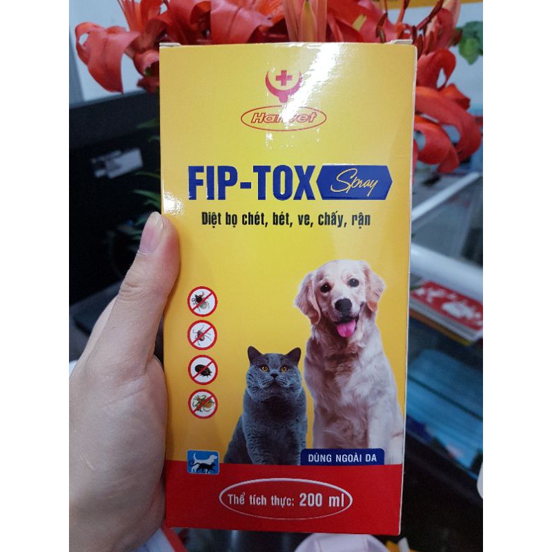 Sp mới han fiftox xịt hết sạch ve rận chó mèo