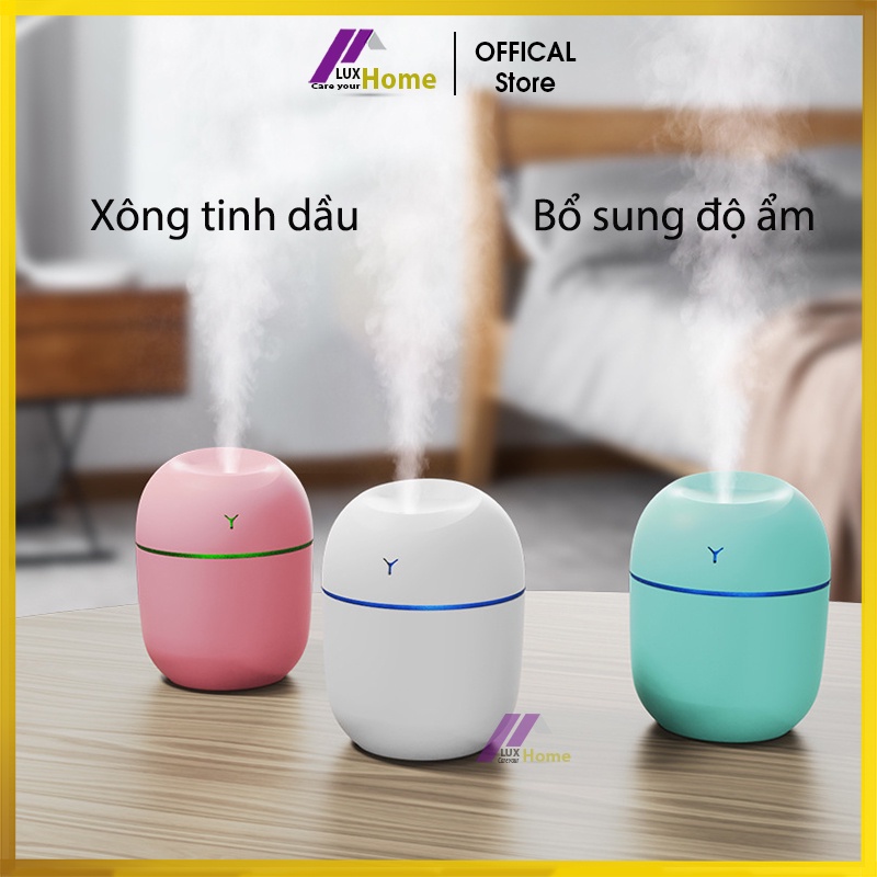 Máy xông tinh dầu mini, khuyếch tán tinh dầu, bổ sung độ ẩm Nano Luxhome