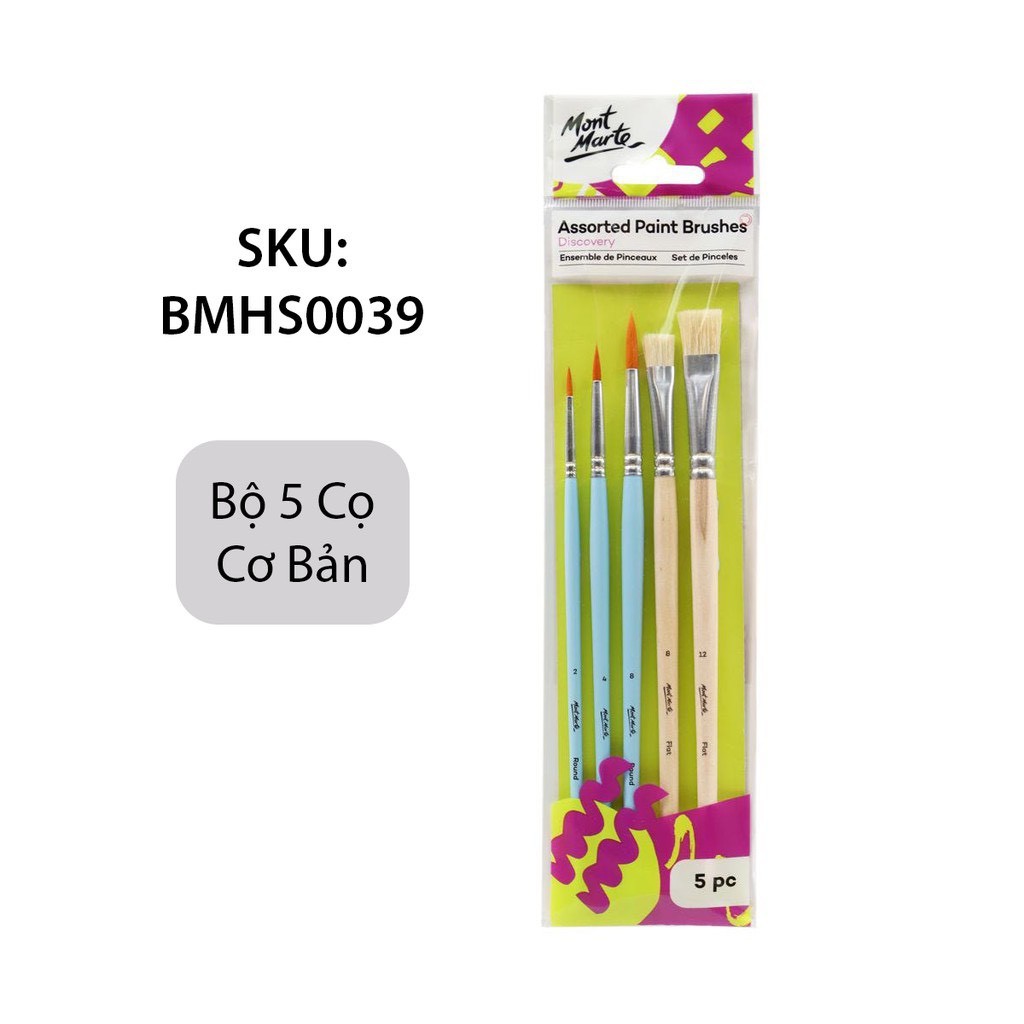 Bộ cọ vẽ cơ bản Mont Marte